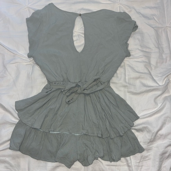 Teal double layered romper from Altar’d State - Picture 2 of 3
